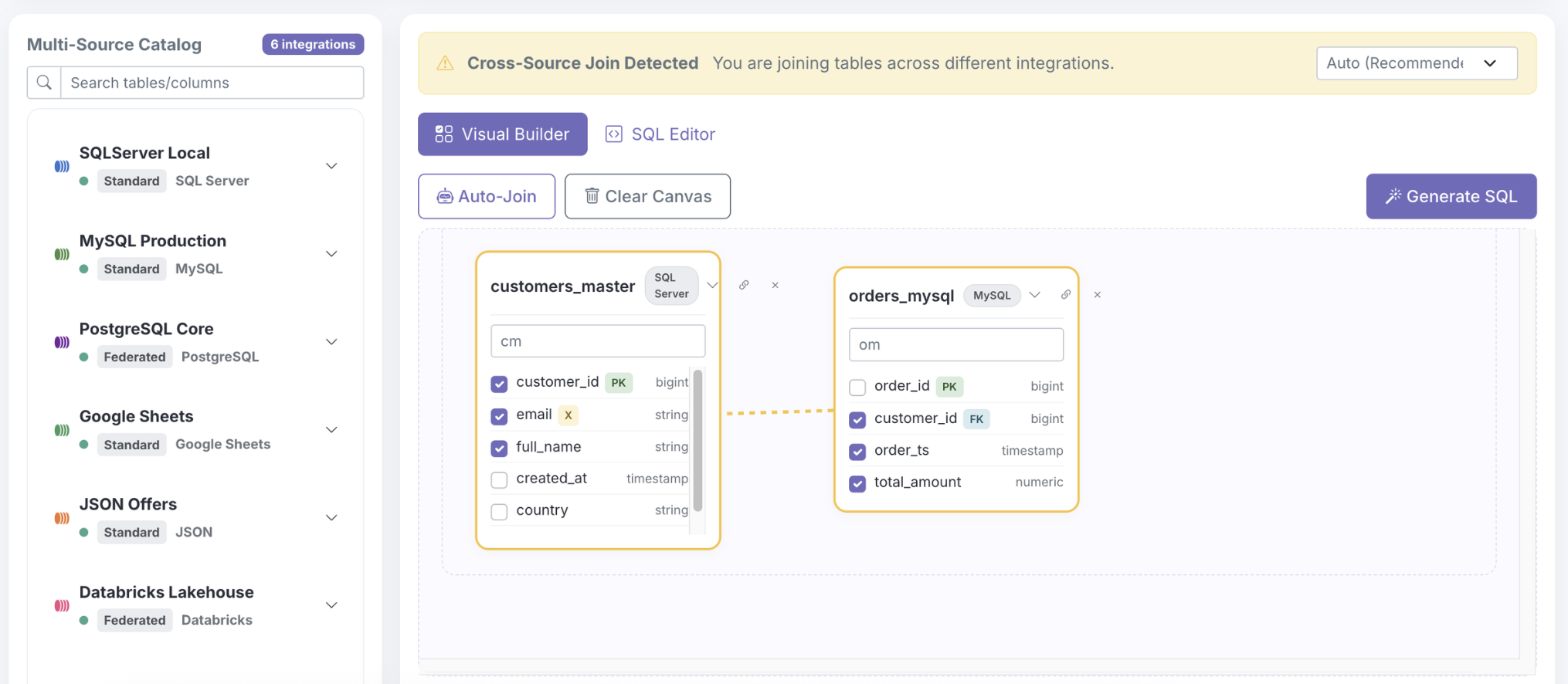 Preview do Explorer (SQL editor)